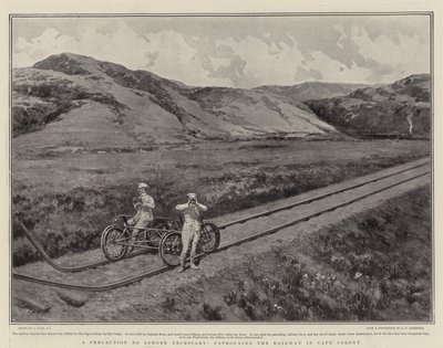 Eine Vorsichtsmaßnahme nicht mehr notwendig, Patrouille auf der Eisenbahn in der Kapkolonie von Joseph Nash